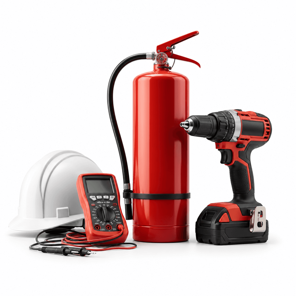 Professional fire safety equipment, electrical tools, and industrial power tools
