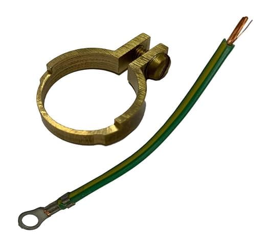 Wiska 10111815 E-NUT25 Earthing Solutions Earth Nut, M25, Pack Of 5, Brass