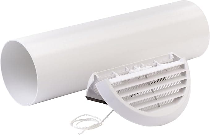 Xpelair SSWKWR Simply Silent Round Contour Wall Kit - White, Round/Brown