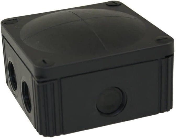 Wiska - Combi 607/5 Waterproof Junction Box IP66/IP67-110 x 110 x 66 mm - Black