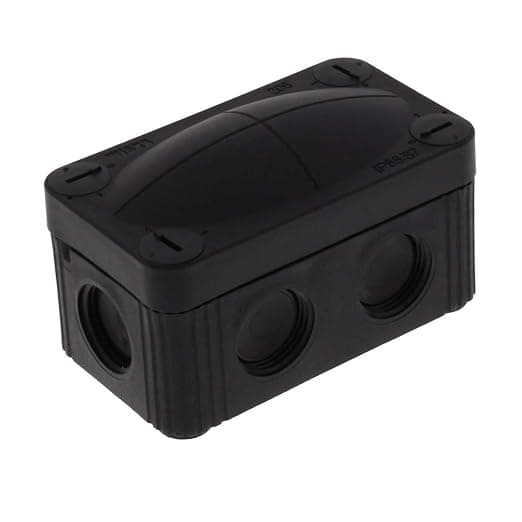 WISKA Box Combi 206 Black Empty IP66 Weatherproof Outdoor External Junction Box